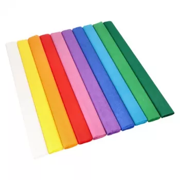 Rolă de hârtie creponată PAPSTAR, 500 mm x 2,5 m, asortată, impermeabilă, care nu pătează, pe rolă, 1 rolă (37037)