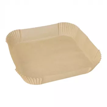 Hârtie de copt PAPSTAR pentru friteuză cu aer cald 100 bucăți 23 x 23 cm (89966)