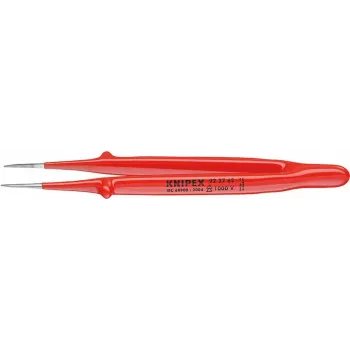 Pensetă de precizie KNIPEX 92 27 62 VDE, vârf ascuțit fin, 150 mm, izolată 1000V