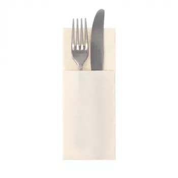 Plic pentru șervețele PAPSTAR Royal Collection, șampanie, tissue premium asemănător textilului, 3 straturi, 40 x 40 cm desfășurat, 50 bucăți 37328