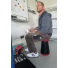 Taburet telescopic WEDO SITTOGO NXT, plastic, roșu, reglare pe înălțime cu 10 trepte prin rotire, sarcină 150 kg 212 4202