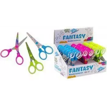Foarfece de lucru manual WEDO FANTASY, modele variate, pentru dreptaci, oțel inoxidabil, prezentator de 30 bucăți 73599
