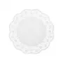 Șervețel rotund pentru tort PAPSTAR, diametru 360 mm, hârtie dantelată albă embosată, 40 g/m², 1 bucată (12265)