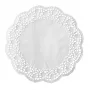 Suport rotund pentru tort PAPSTAR, 320 mm, hârtie dantelată albă embosată, 40 g/m², 1 bucată (12456)