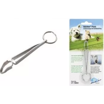Clește pentru îndepărtarea căpușelor WEDO PICCO cu inel pentru chei, metal, 1 bucată 271 790054