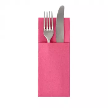 Plic pentru șervețele PAPSTAR ROYAL Collection, fucsia, șervețel premium textil, 40 x 40 cm, 50 bucăți (37331)