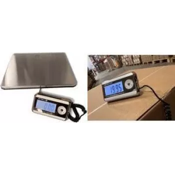 Cântar digital pentru colete Little Balance LB 8371 Pro e-200, capacitate 200 kg, citire 50 g, platformă din oțel inoxidabil, afișaj LCD separat