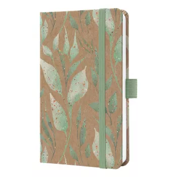 Agendă săptămânală SIGEL Pure Sparkle Leaves Pflanze 2026 multicolor - A6 (J6802)