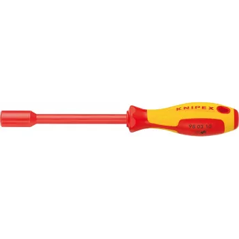 Șurubelniță cu cheie tubulară KNIPEX 98 03 13, cheie tubulară hexagonală 13 mm, oțel crom-vanadiu, 235 mm
