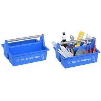 allit McPlus Carry Roi Tool Box Blue with Aluminium Handle, 2 Large Compartments 8500905016