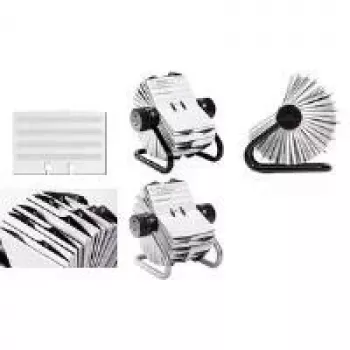 Fișet rotativ de carduri DURABLE TELINDEX, 500 carduri, index A-Z, gri 248223
