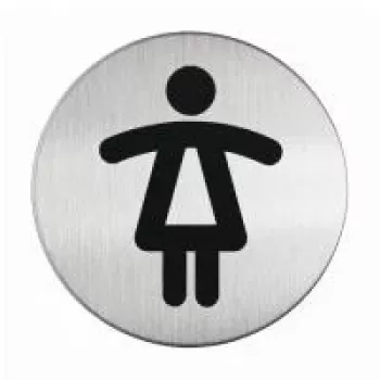 Pictogramă DURABLE PICTO WC damă, Ø 83 mm, 1 buc. 490423