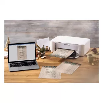 Hârtie de scrisori de Crăciun SIGEL Golden Greens, motiv, DIN A4 - 90 g/m² - A4 (DP664)