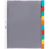 Intercalatoare A4 cu buzunare DURABLE, 10 părți, limbile colorate asortate, polipropilenă 663219