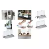 Suport de masă pentru nume DURABLE PRESENTER DE LUXE A4 format landscape 105x297 mm transparent 820319