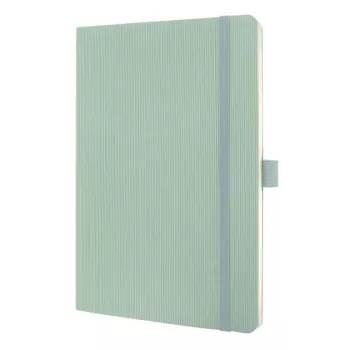 Caiet SIGEL Conceptum A5, cu pătrățele, mentă, copertă flexibilă, 194 pagini CO336
