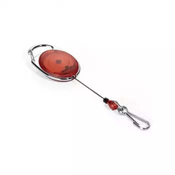 Suport de legitimație retractabil DURABLE Jojo STYLE cu cârlig cu arc 832703, roșu