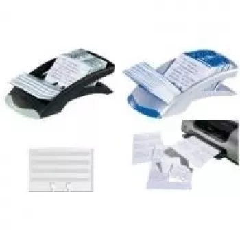 Fișet rotativ pentru fișe DURABLE TELINDEX DESK VEGAS, 500 fișe, 100x72 mm, negru 241223