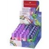 Ascuțitoare dublă FABER-CASTELL Box Dino/Einhorn, display cu recipient pentru așchii pentru ascuțire ușoară și curată, 18 bucăți (183551)