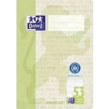 Caiet de vocabular Oxford Recycling, DIN A5, 2 coloane, 32 file, hârtie reciclată satinată 90 g/m², fără transparență, 1 bucată 400159441