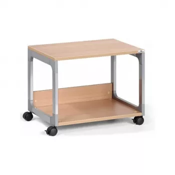 Cărucior multifuncțional DURABLE SYSTEM 48, 3 rafturi, gri deschis, 600 x 480 x 900 mm, sarcină totală 120 kg 3710124