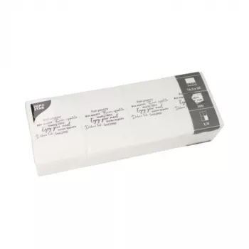 Șervețele de gustare PAPSTAR DAILY Collection, tissue alb, pliere 1/4, 250 per pachet 37406