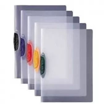 Mapă cu clemă DURABLE SWINGCLIP® 30 A4 transparentă, pachet de 25, 226007