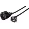 e+p SV 32 Extension Cable 3m Black Schuko 1 Outlet 16A
