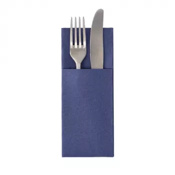 Buzunar pentru șervețele PAPSTAR Royal Collection, albastru închis, tissue premium, 1 bucată 37332