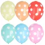 Balonașe din latex PAPSTAR Dots colorate asortat, 29 cm, 100 bucăți 84525
