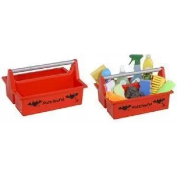 allit McPlus Carry Putzteufel Red Carrying Caddy with Aluminium Handle, 2 Large Compartments 8500903012