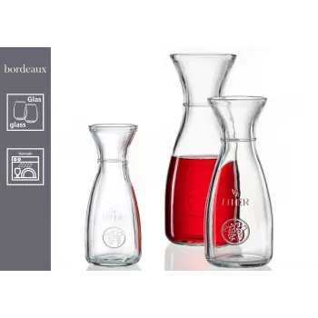 Carafă din sticlă Ritzenhoff & Breker Bordeaux 1L, sticlă sodocalcică, rezistentă la mașina de spălat vase, linie de umplere - pachet de 6 818963