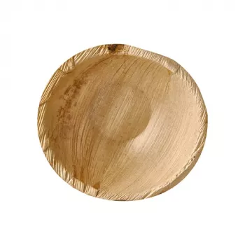 Bol de unică folosință Papstar 87185 rotund din frunză de palmier, natural, 15 cm, 25 bucăți