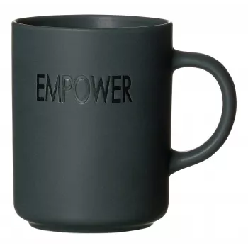 Căni de cafea din porțelan Ritzenhoff & Breker EMPOWER gri, 390 ml, set de 4, 425758