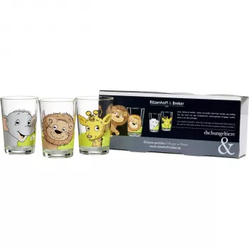 Pahar de băut conic RITZENHOFF & BREKER Flirt animale din junglă, 205 ml, decorat, 674187