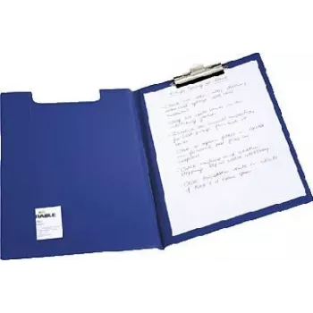 Mapă cu clemă de birou DURABLE STANDARD, DIN A4, albastru închis, folie moale cu întăritură de carton, 2357-07