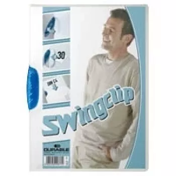 Mapă cu clemă DURABLE SWINGCLIP® 30 A4 transparentă - pachet de 25 (226006)