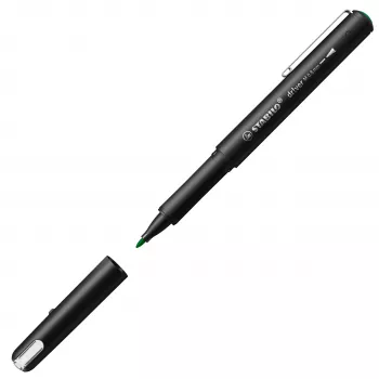 Fineliner STABILO dr!ver, mediu, verde, cerneală pe bază de apă rezistentă la ștergere și inodoră, 1 bucată (1089/36)