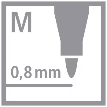 Fineliner STABILO dr!ver, mediu, verde, cerneală pe bază de apă rezistentă la ștergere și inodoră, 1 bucată (1089/36)