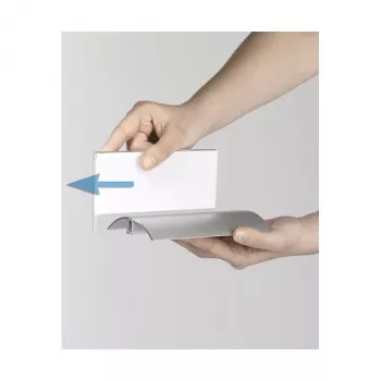 Suport de nume pentru birou DURABLE PRESENTER DE LUXE, față-verso, inserție 61 x 150 mm, acril transparent, 2 bucăți 820119