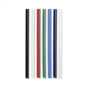 Șine de prindere DURABLE A4 6 mm, 50 buc., negre 293101