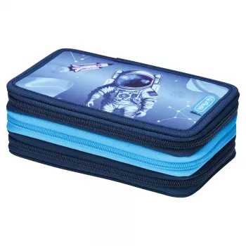 Penar Herlitz TriCase Cosmic Explorer, 31 piese, poliester, 3 compartimente, 3 fermoare 400197093