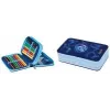 HERLITZ Dolphin Ride Double Compartment Pencil Case, 23-Piece Filled, Zipper, Colored Interior 400205858