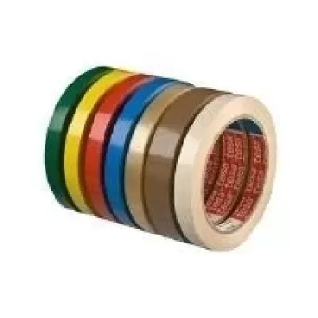 Bandă de ambalare PVC tesa 4204, 19 mm x 66 m, transparentă, adeziv din cauciuc natural, 8 role 04204-00010-00