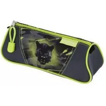 Penar triunghiular HERLITZ Wild Panther, poliester, 1 compartiment cu fermoar 400205919