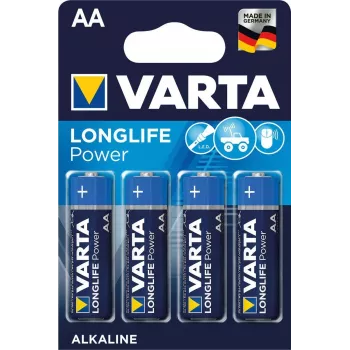 Baterii alcaline Varta High Energy 04906 AA, pachet de 4