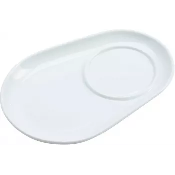 Set de suporturi ovale din porțelan Ritzenhoff & Breker BIANCO, 125 x 180 x 20 mm, alb, 6 bucăți, 425895