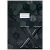 Copertă X pentru caiete HERMA, carton, DIN A4, negru, suprafață finisată, câmp de etichetare, 10 bucăți (20091)