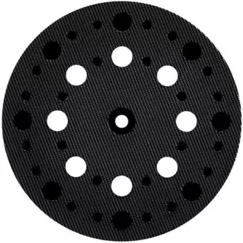 Disc suport Metabo 630261000 125 mm diametru, duritate medie, filet M8, velcro, 8 orificii de aspirare a prafului