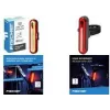 FISCHER FAHRRAD LED Bicycle Rear Light, Rechargeable, Black/Red 50089:FISCHER